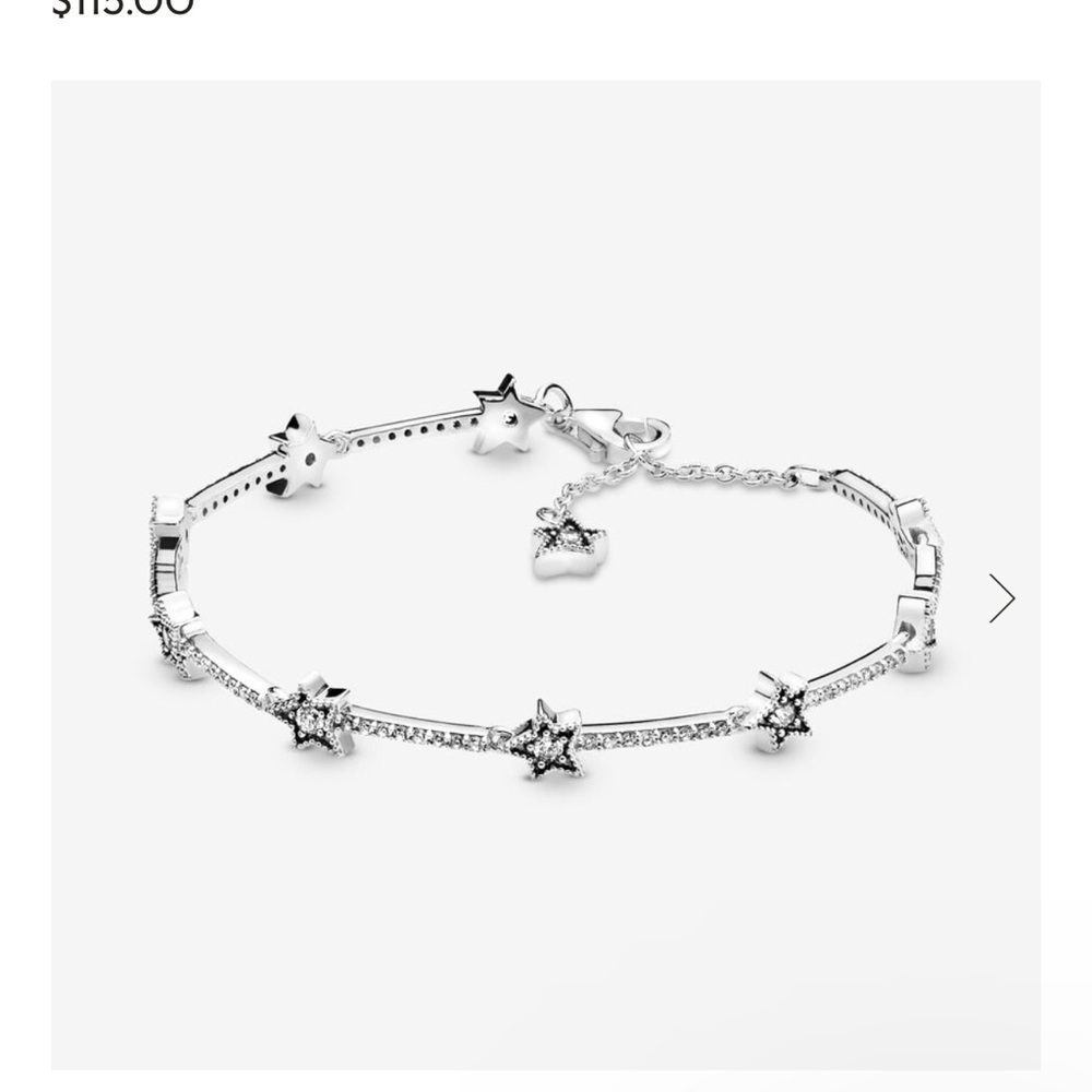 Pandora Silver Star Charm Bracelet